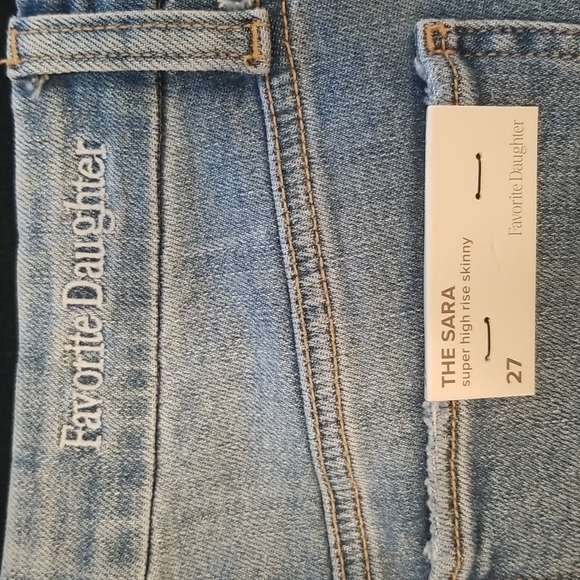 💕FAVORITE DAUGHTER💕 The Sara High Rise Skinny Jean ~ Ted Regal Blue 27 NWT - Picture 14 of 16